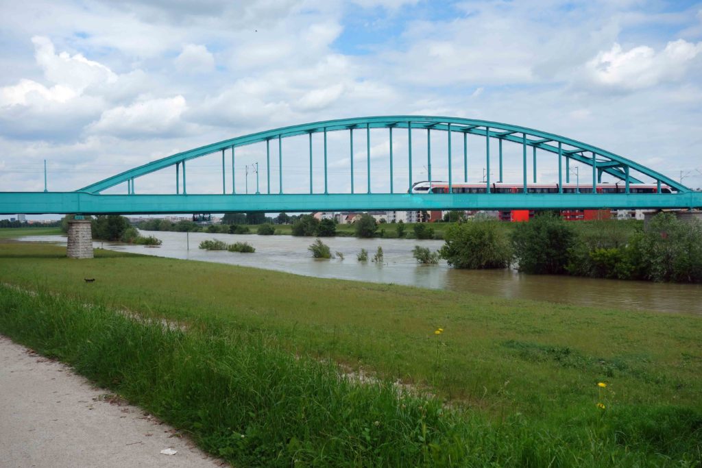 Am Fluss Sava in Zagreb