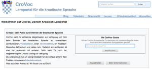 Kroatisch-Lernportal CroVoc