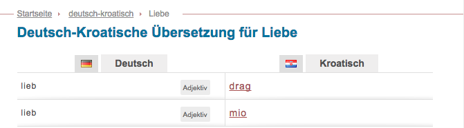 online woerterbuch kroatisch