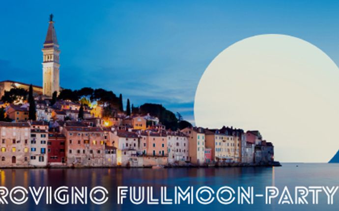 Vollmond-Party in Rovinj