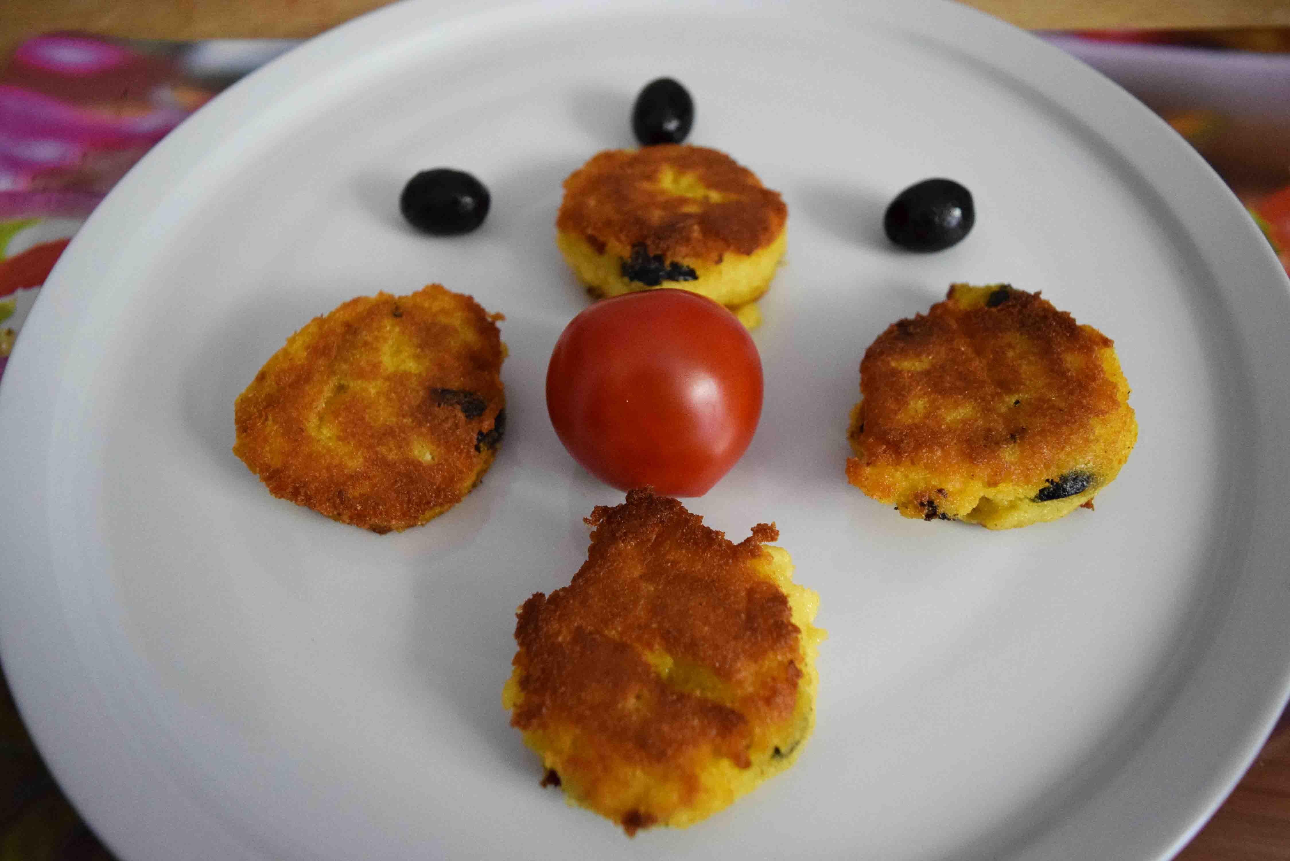 Polenta mit Oliven gebraten - Kroatien Foodblog mit Rezepten