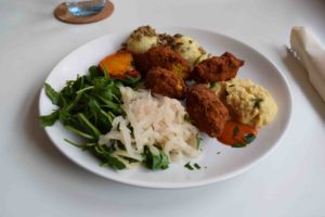 Hauptspeise im Restaurant Nishta in Zagreb
