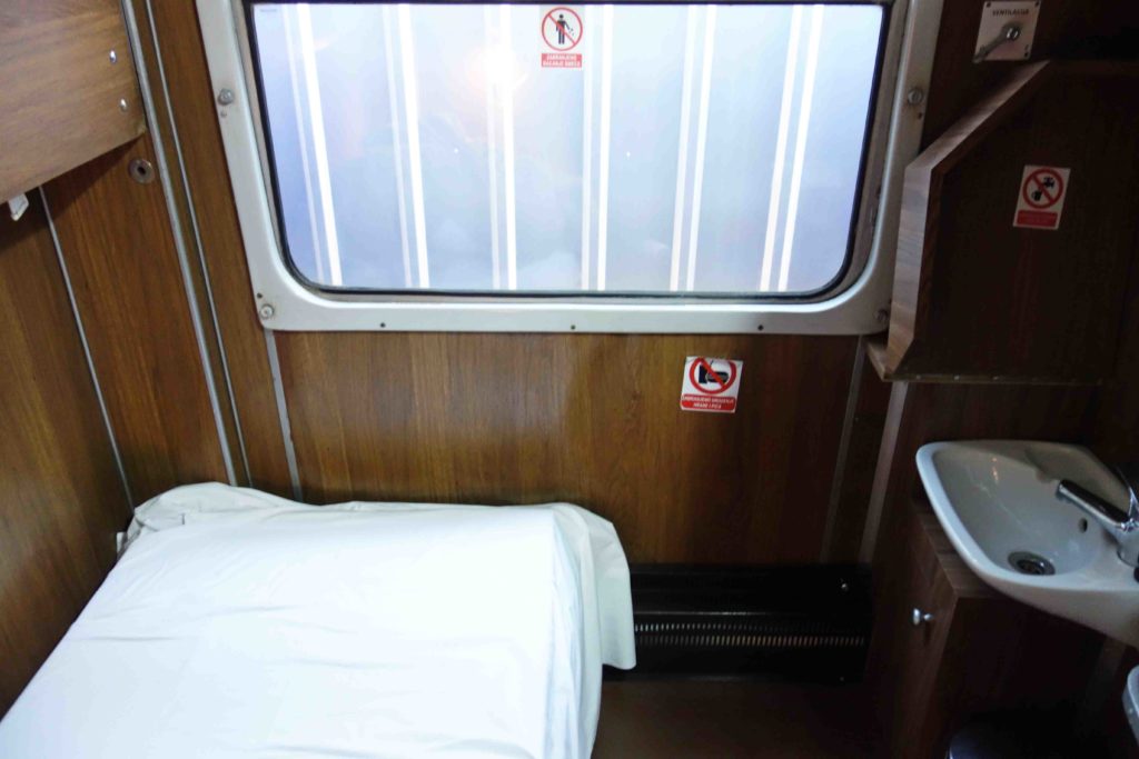 Schlafabteil in den AdriaticTrainHostels in Zagreb