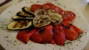 Gegrilltes Gemüse im Restaurant Neptun Rovinj