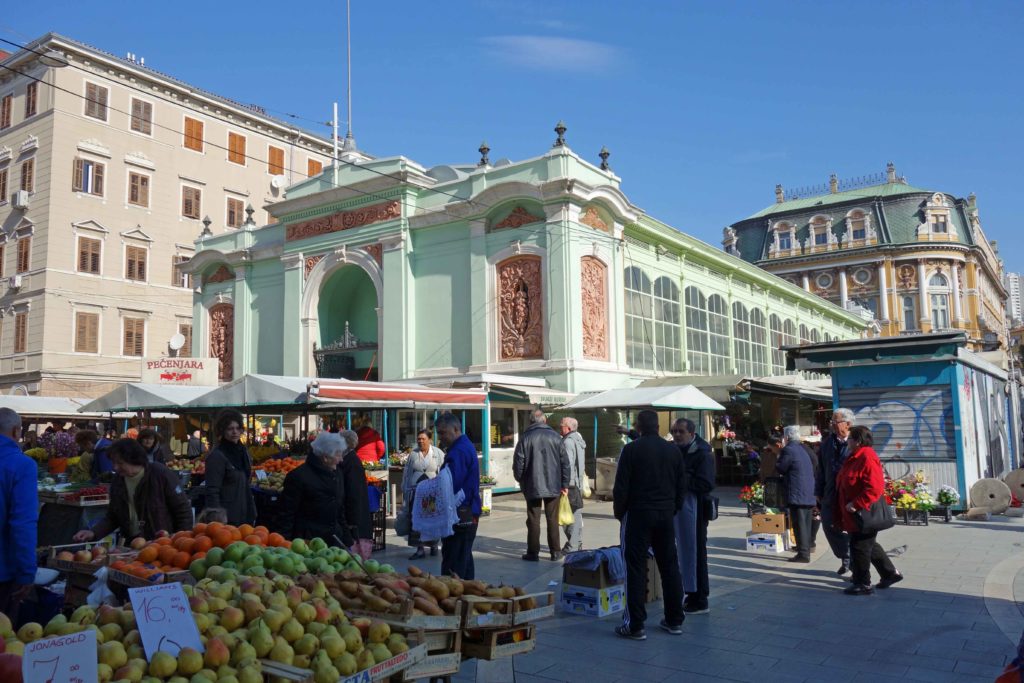 Markthalle von Rijeka, Kroatien