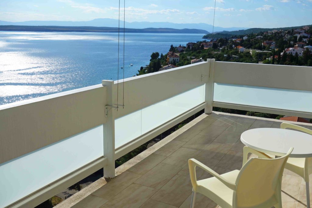 Meerblick im Hotel Omorika in Crikvenica