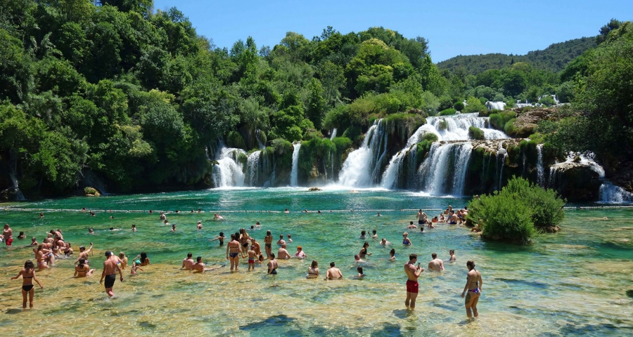 Krka Wasserfälle per Reisebus ab Zadar