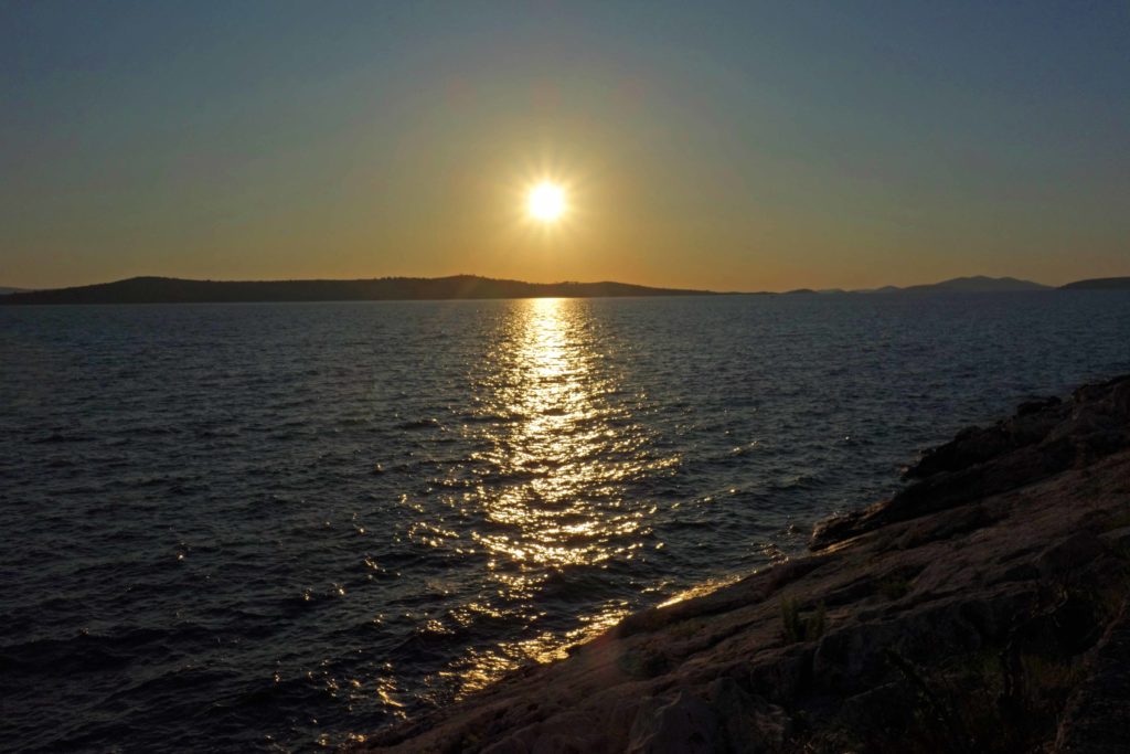 Sonnenuntergang in Kroatien