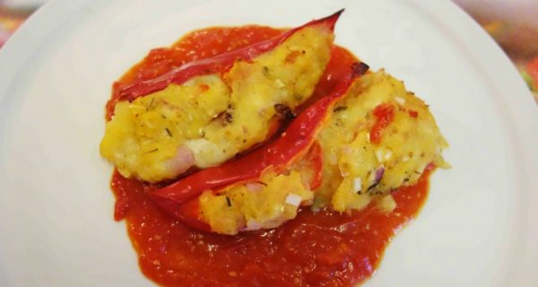 Gefüllte Spitzpaprika mit Kartoffeln &amp; Mozzarella - Kroatisch kochen