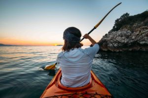 Makarska Riviera Kajaktour im Sonnenuntergang