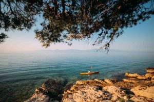 Kajaktour Makarska Riviera Sonnenuntergang