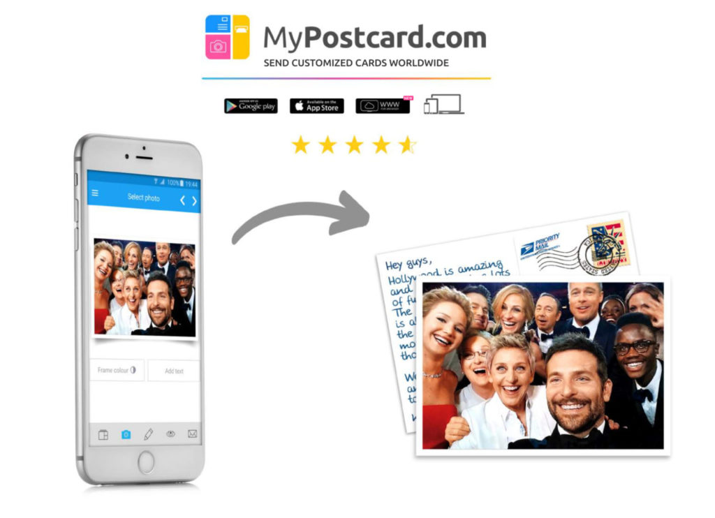 Postkarten App von MyPostcard