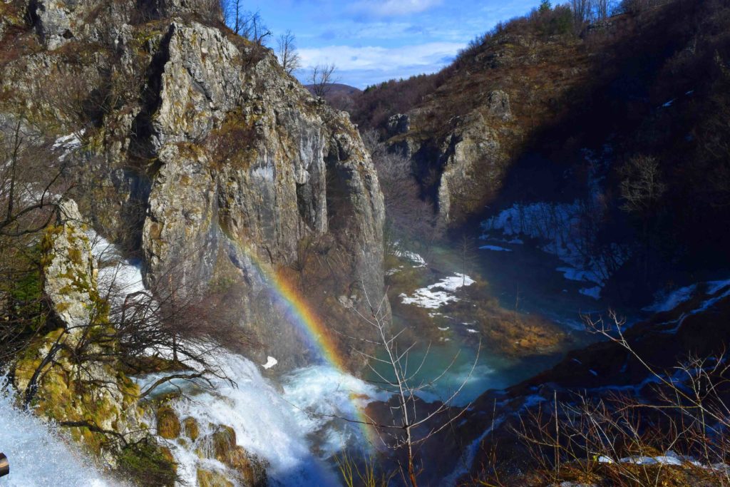 Regenbogen an den Plitvicer Seen