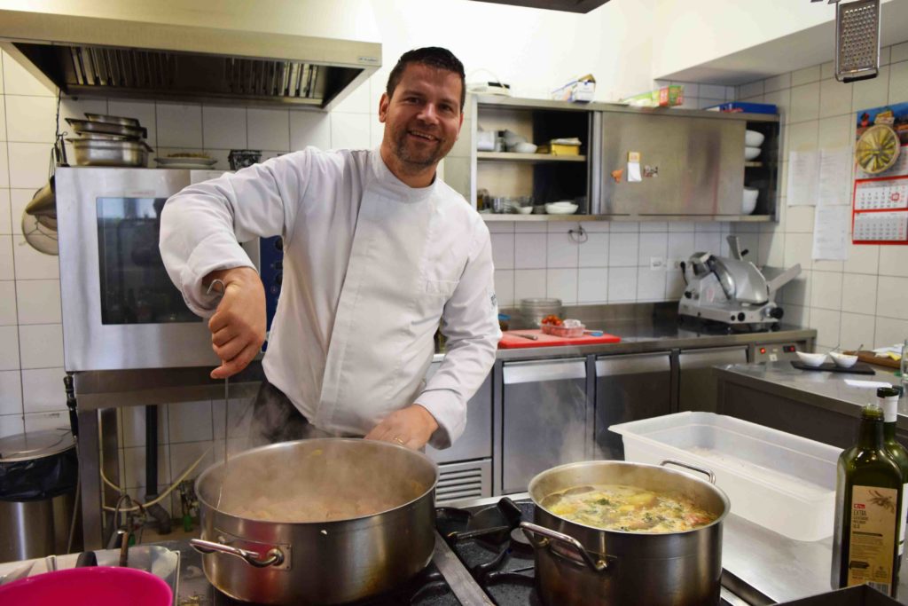 Vinko Frlan, Koch im Restaurant Stancija Kovacici Rukavac