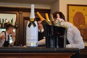 Champagner im Caffe Wagner Opatija