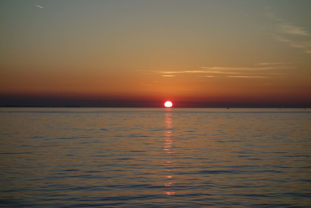 Sonnenuntergang in Zadar