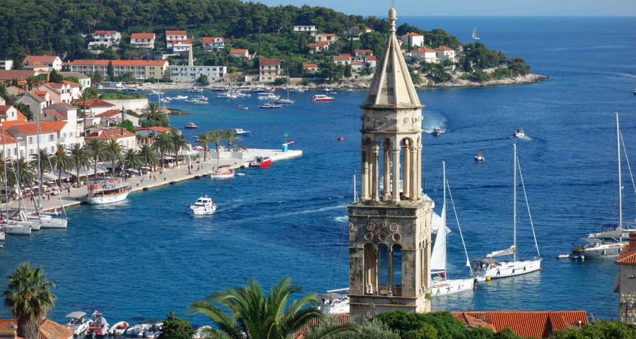 Stadt Hvar Kroatien