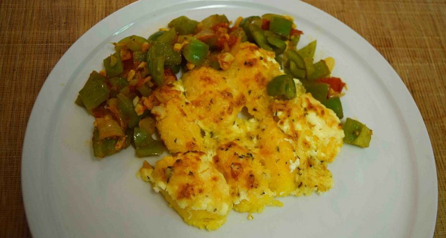 Polenta Gnocchi mit Parmesan und Gemüse