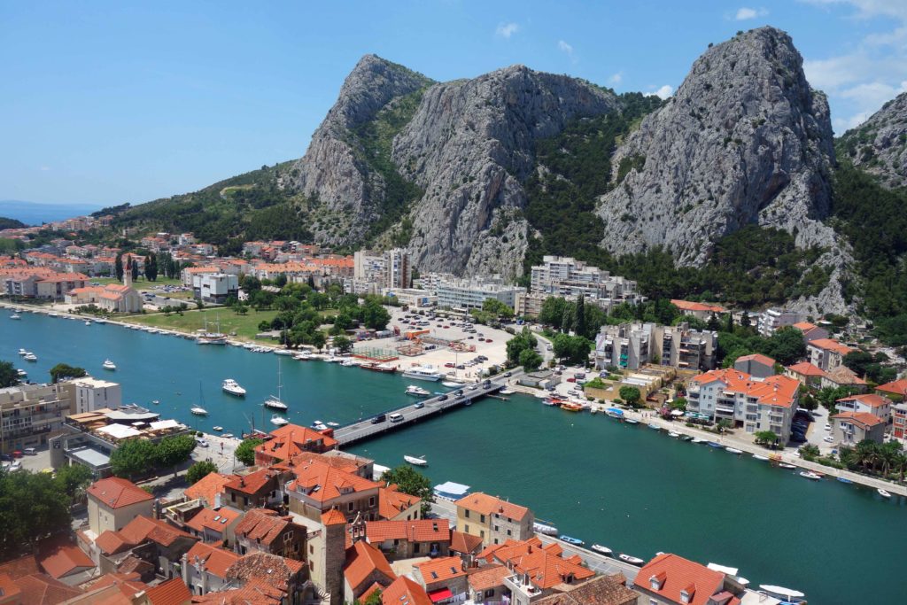 Aussicht auf Omiš Kroatien