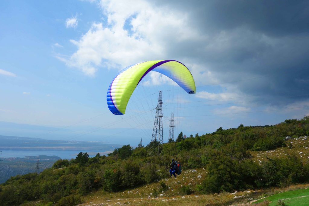 Paragliding in Kroatien
