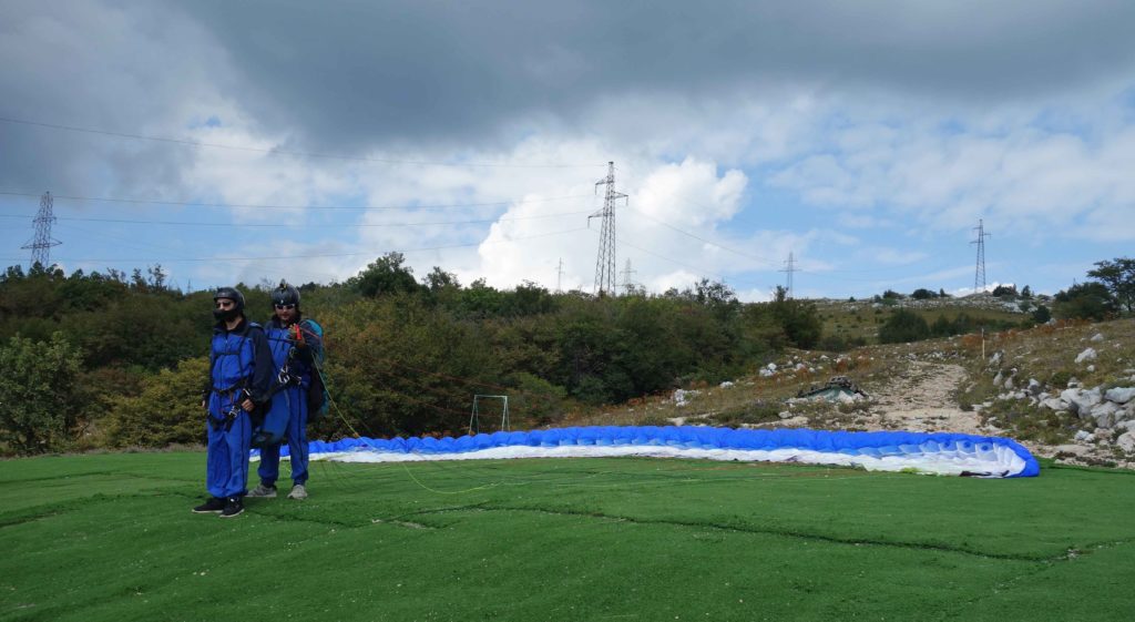 Paragliding bei Tribalj