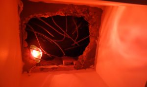 Bombeneinschlag im Krankenhaus von Vukovar