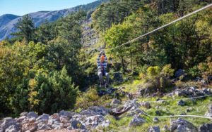 Zipline Edison auf Krk, Kroatien
