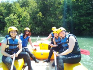 Rafting auf der Mreznica, Kroatien