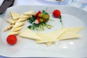 Trüffelkäse im Restaurant Lungomare in Novigrad