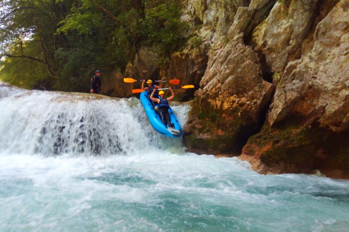 Rafting Mreznica auf dem oberen Fluss