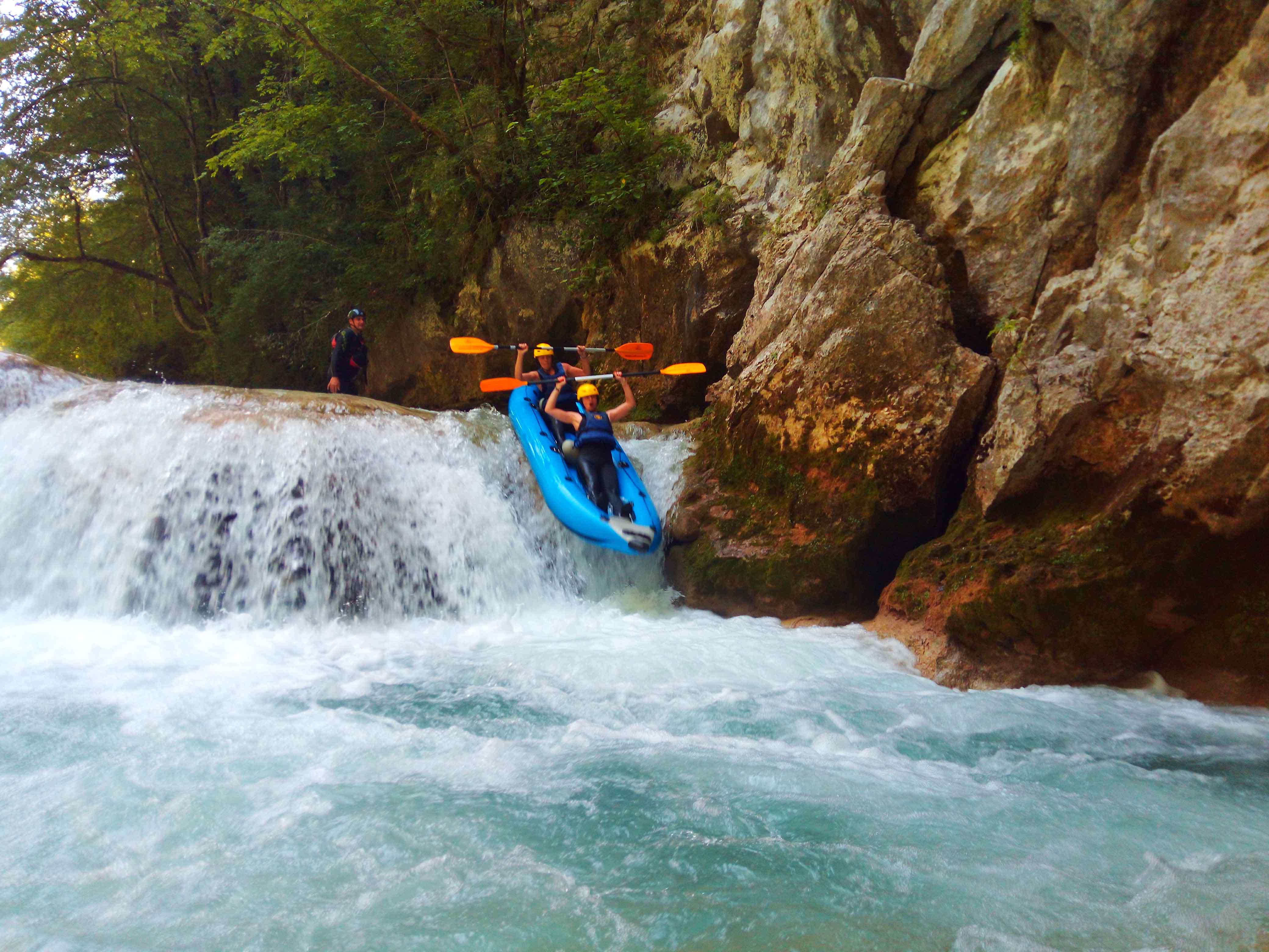 Rafting Mreznica auf dem oberen Fluss