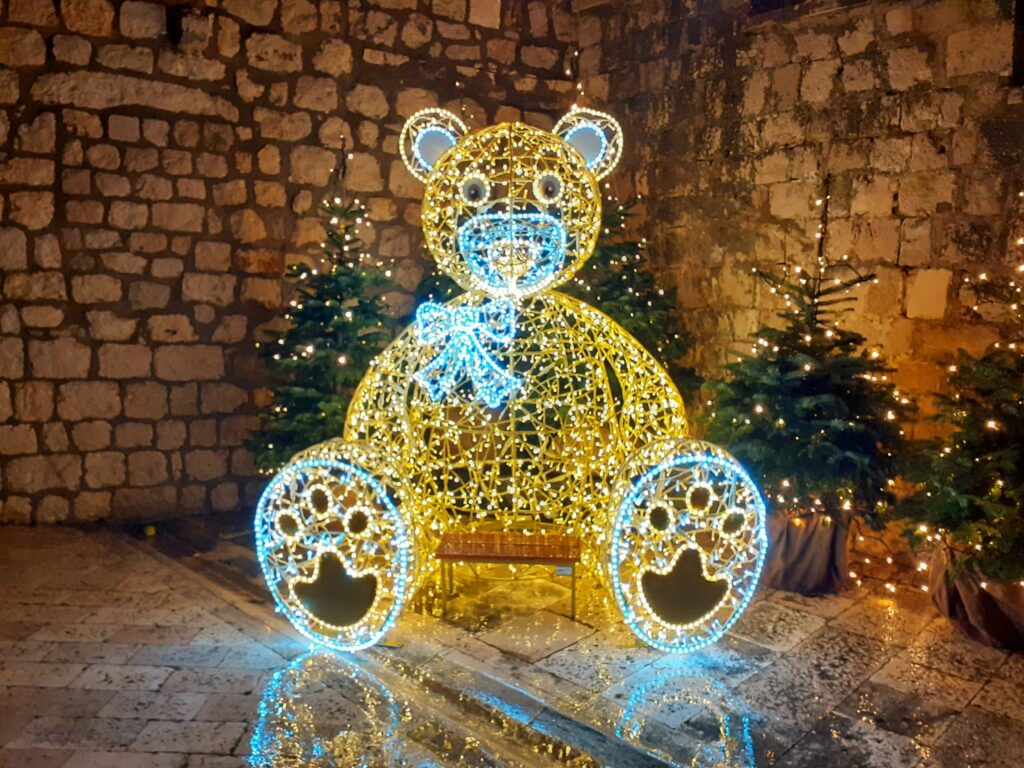 Weihnachtsbeleuchtung in Dubrovnik