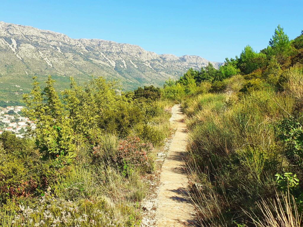 Wasserleitungsweg zum Wandern bei Dubrovnik