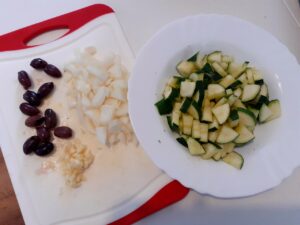 Zutaten für kroatische Fuzi mit Zucchini