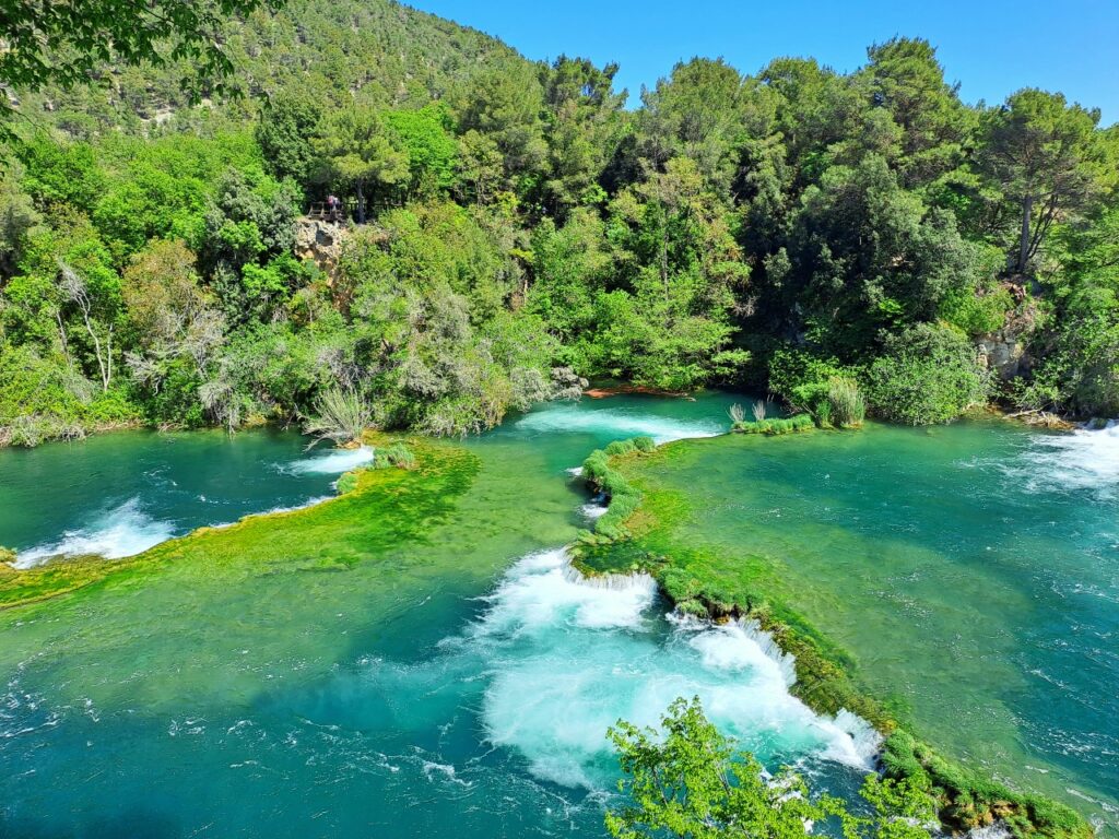 Aussicht auf die Krka Wasserfälle